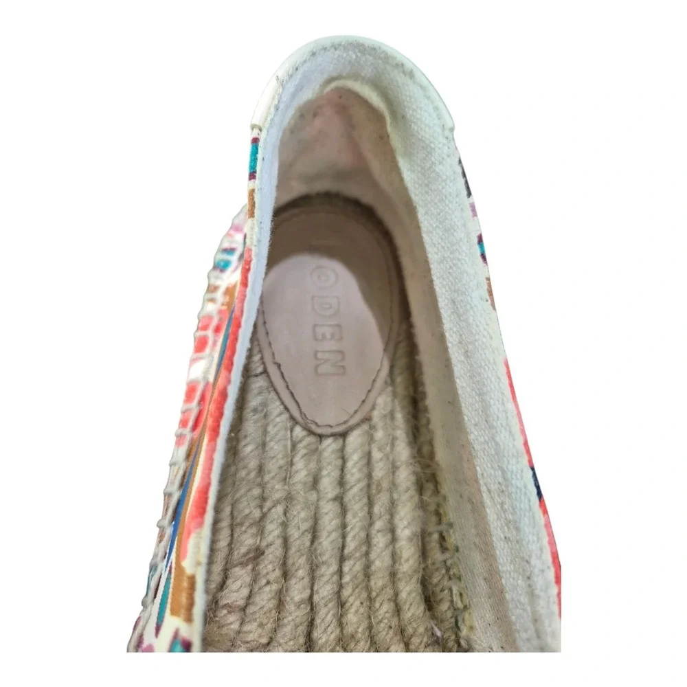 Boden Floral Print Espadrille Flats Women's EU 38 US 7.5 Canvas Shoes Colorful
